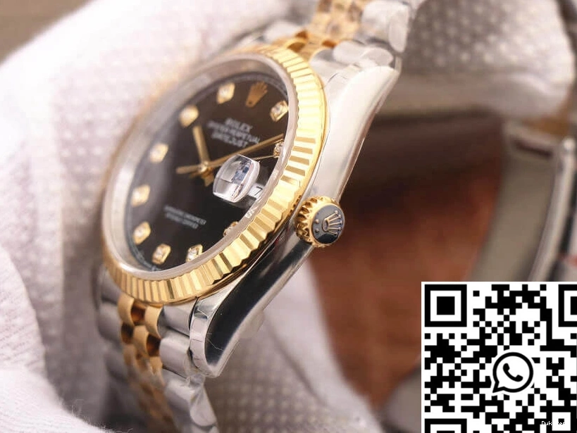 Dial Datejust M126233-0021 EW Diamond Black Factory Rolex 1204